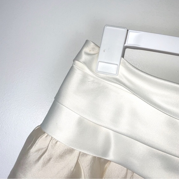 Reiss Off White Cream Peplum Mini Skirt - Size US 4 - Picture 2 of 7